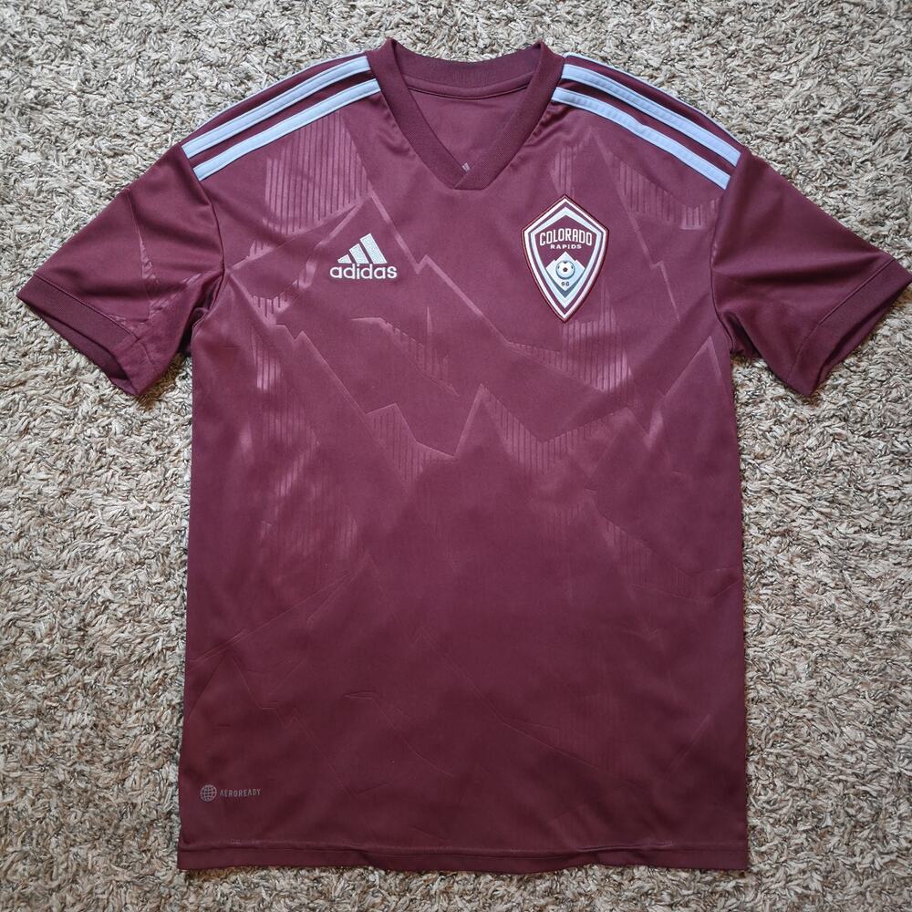Colorado Rapids Jersey Youth 13-14 Years Adidas Soccer Futbol USA